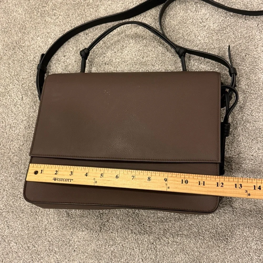 Von Holzhausen “The Handheld” Satchel Chocolate Brown and Black Trim - Picture 14 of 16